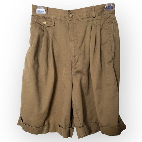 Rafallea Brown cotton Shorts Size 6 - Picture 1 of 4